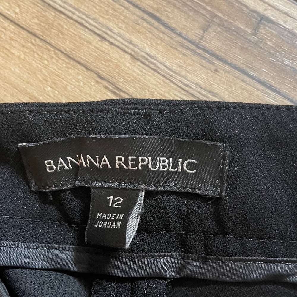 Banana Republic Classic Black Trousers size 12 - Picture 2 of 6